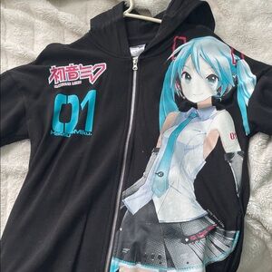 Hatsune Miku Black Hoodie Sweater